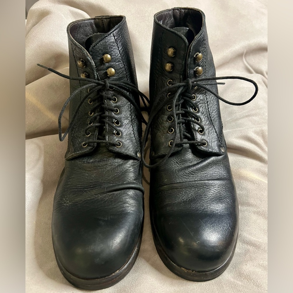 SHOTO Men’s leather boots Sz 10.5 Made in Italy